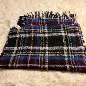 BP multicolored plaid blanket scarf🧣 NWT